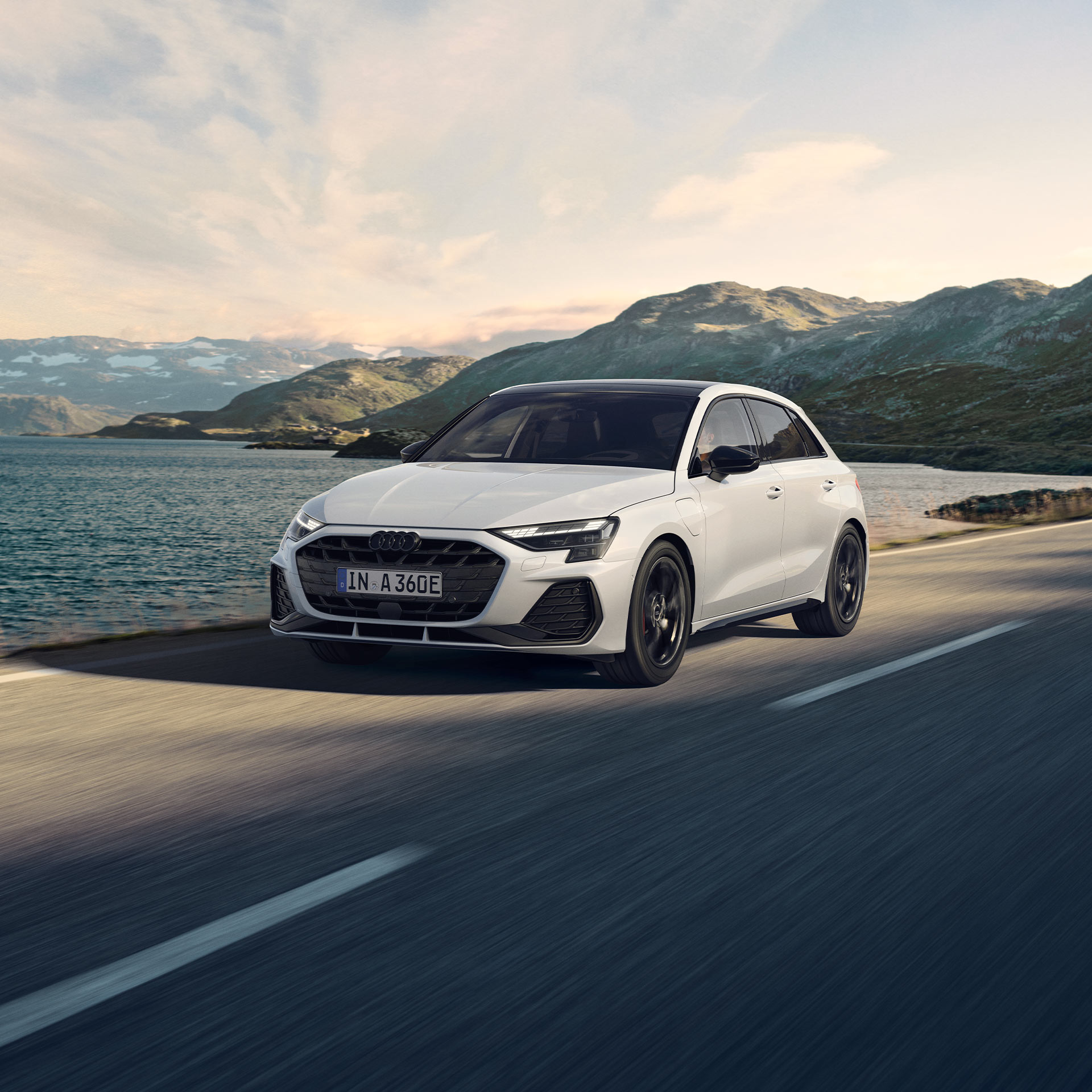 Audi A3 Sportback TFSI e dynamische Frontansicht