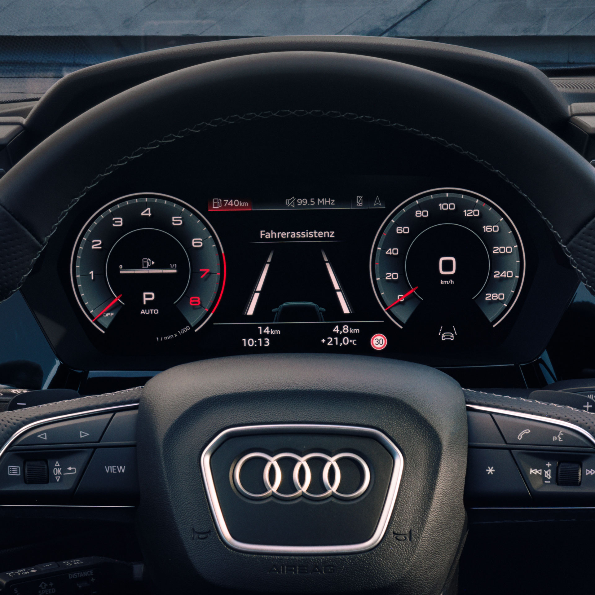 Voznikov prostor v modelu Audi A3 limuzina