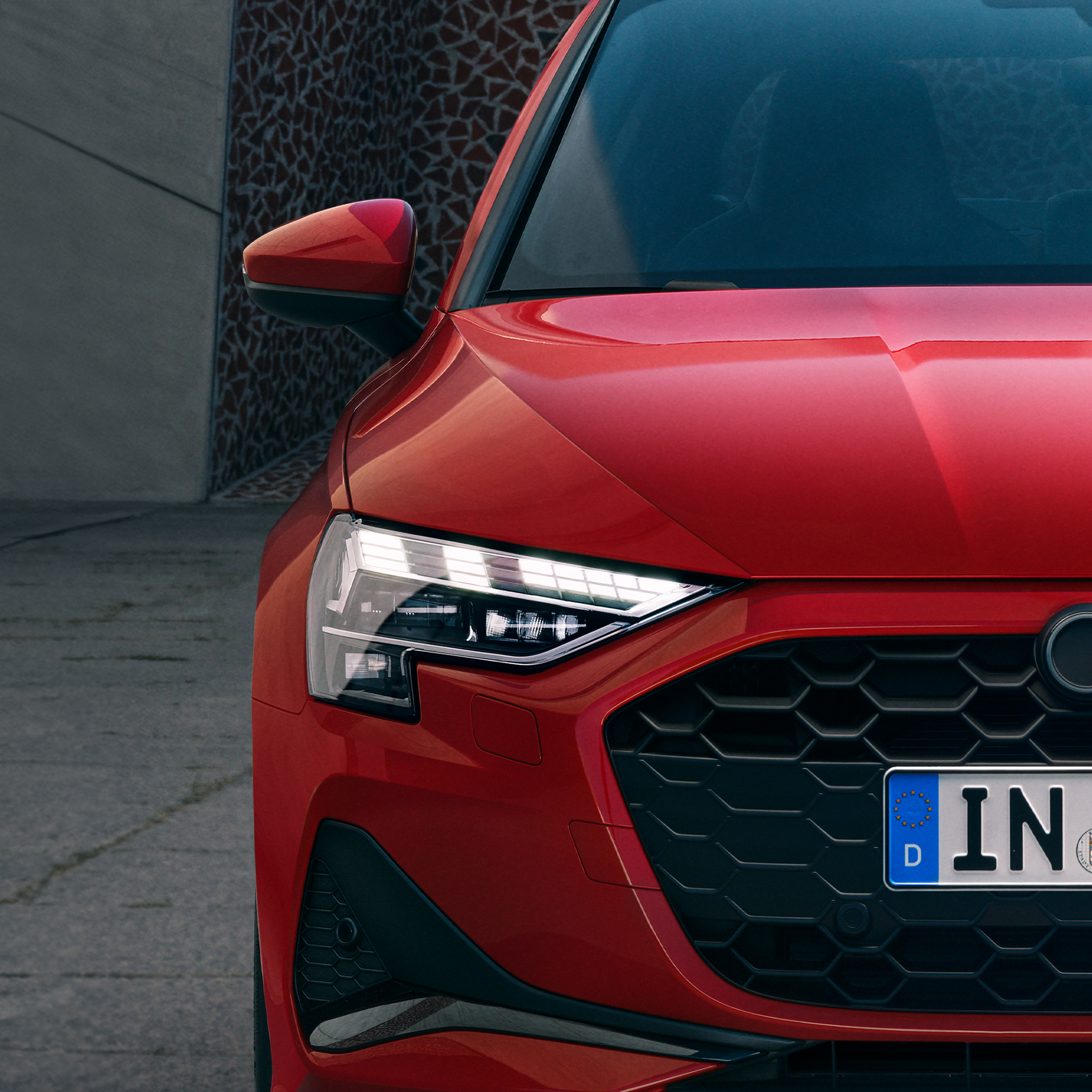 Luči vozila Audi A3 limuzina.