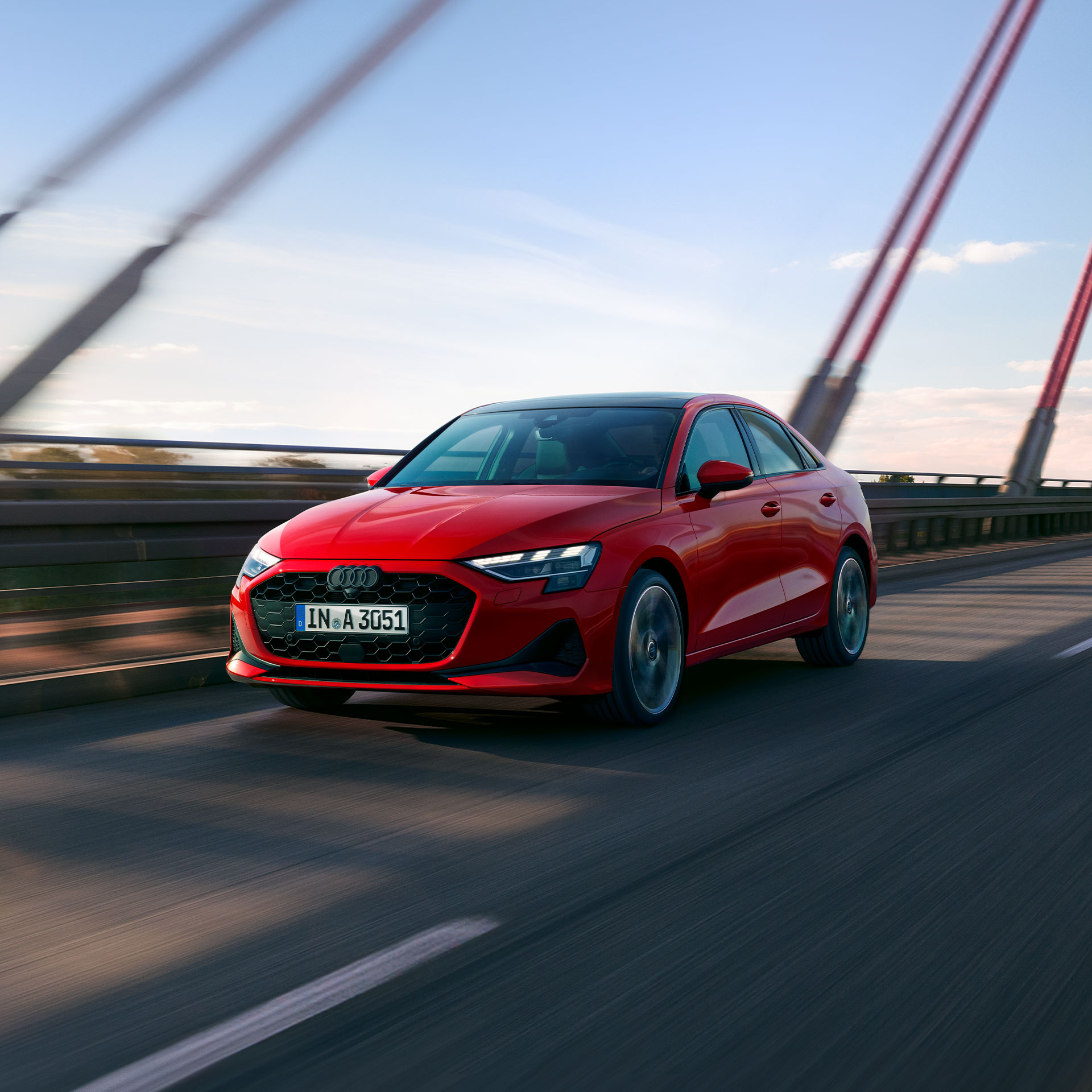 Dinamični stranski prikaz vozila Audi A3 limuzina