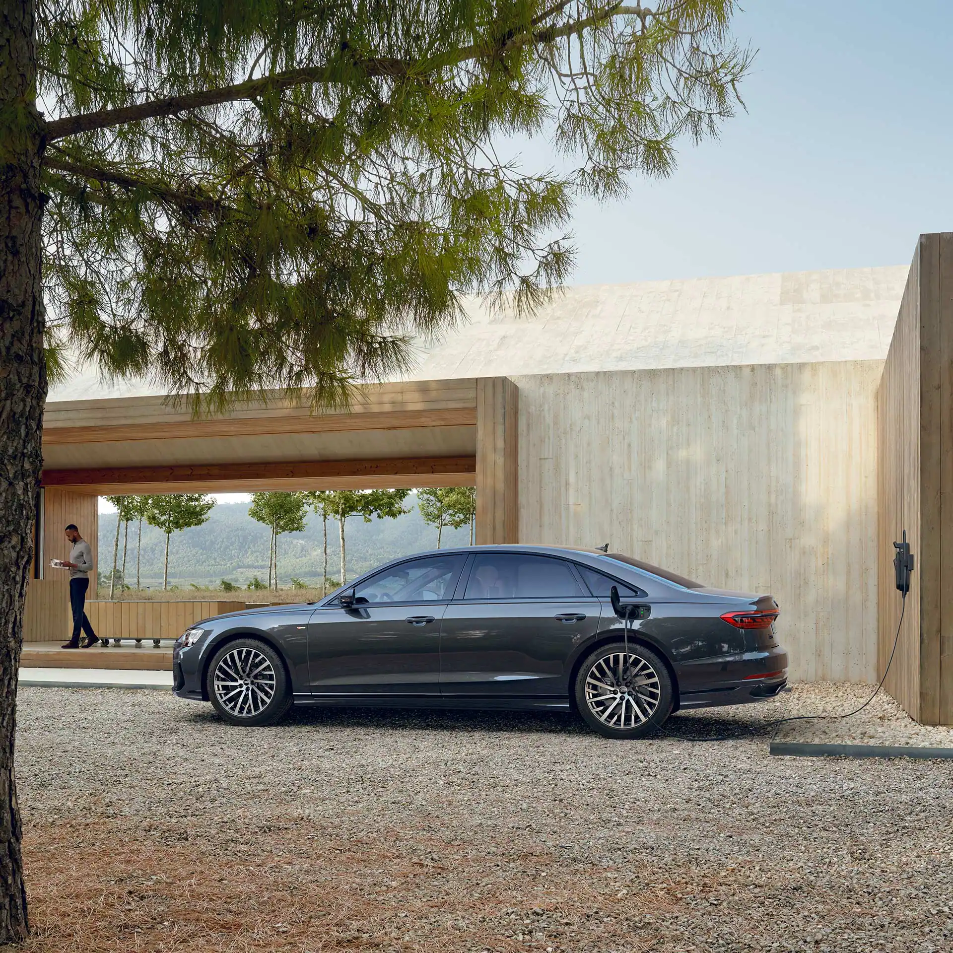 Heimische Ladesituation Audi A8 L TFSI e