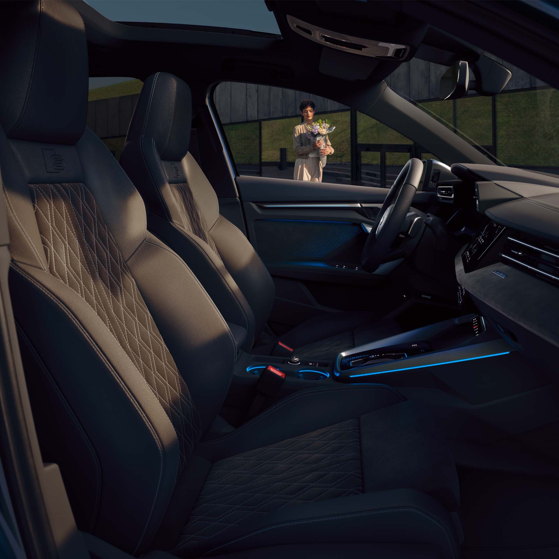Notranjost vozila Audi S3 limuzina