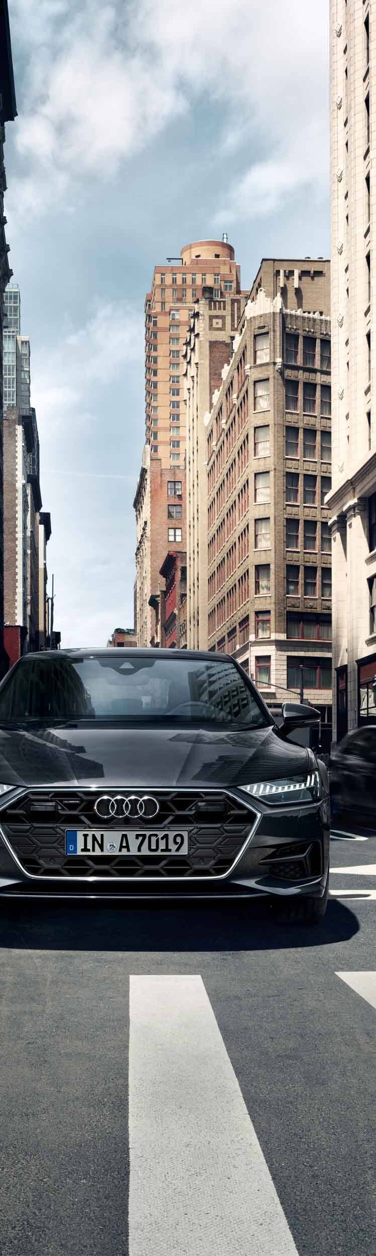 Audi A7 Sportback Pogled od zadaj s strani