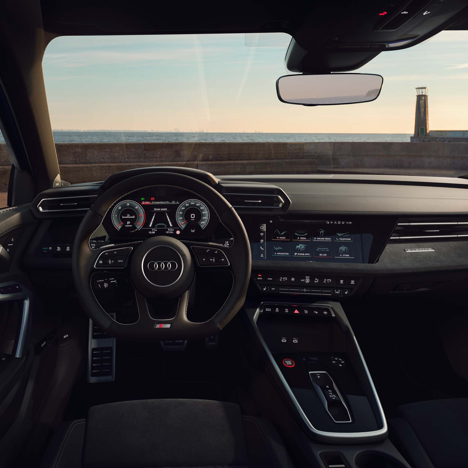 Sistem MMI v vozilu Audi S3 limuzina