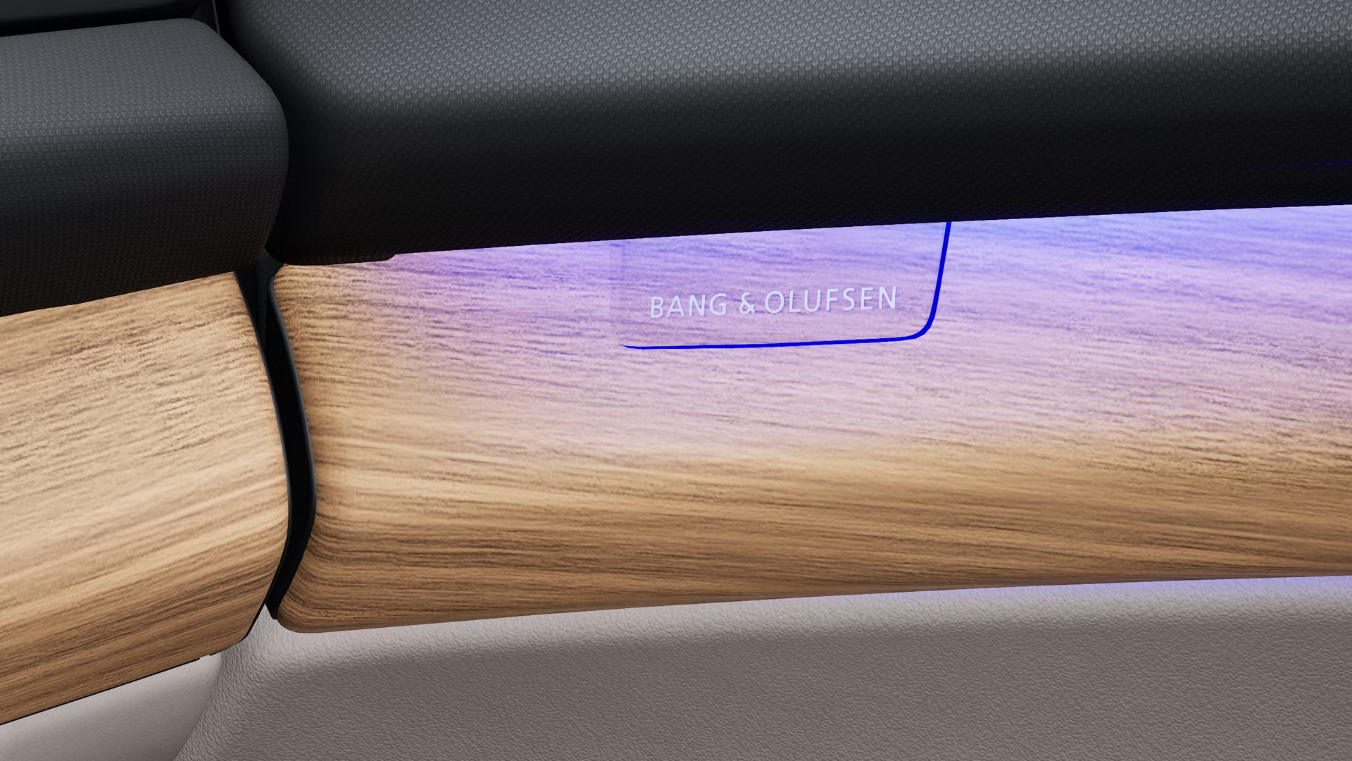 Bližnji posnetek zvočnega sistema Bang & Olufsen Premium.
